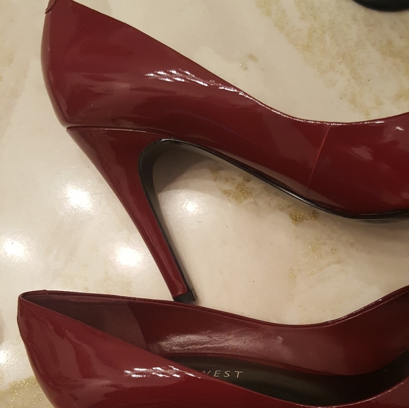 Nine West👠Rare Color Burgandy Moon - Picture 4 of 14